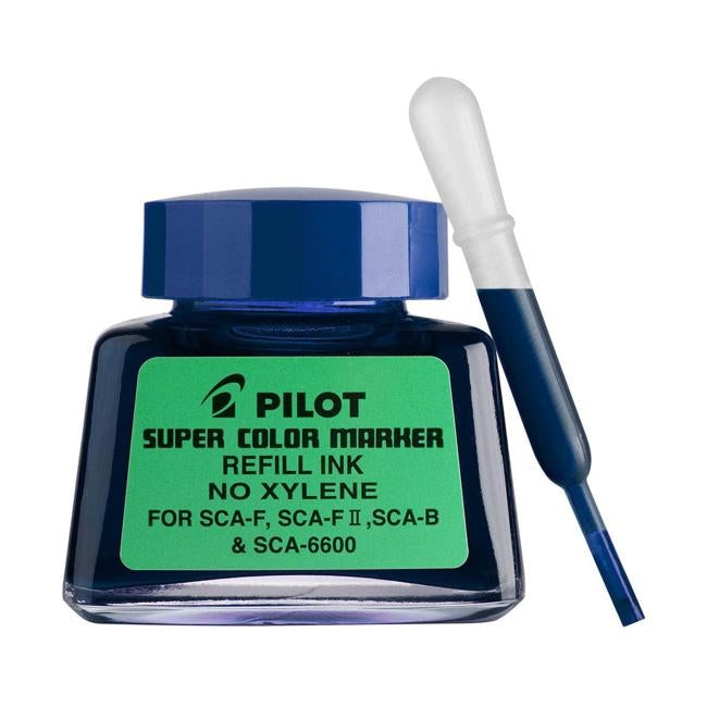 Pilot Super Colour Permanent Marker Blue 30ml Refill (SCA-RF-L)-Officecentre