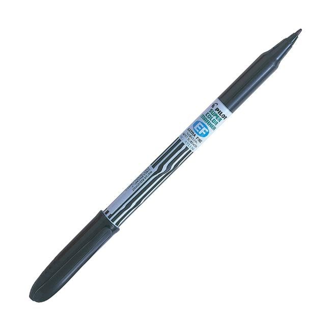 Pilot Super Colour Permanent Marker Extra Fine Black (SCAN-EF-B)-Officecentre