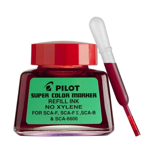 Pilot Super Colour Permanent Marker Red 30ml Refill (SCA-RF-R)-Officecentre