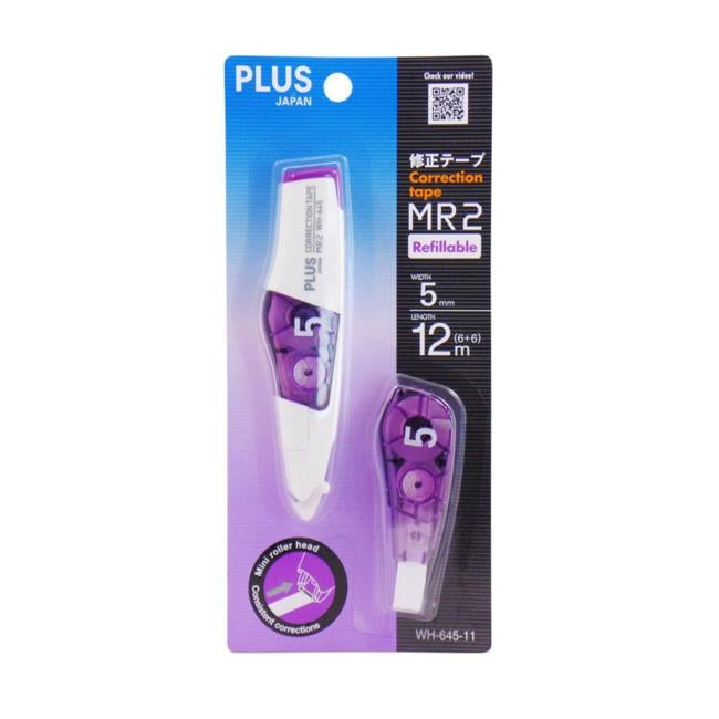 Plus MR2 Correction Tape + Refill Purple 5mm x 6m WH645-Officecentre