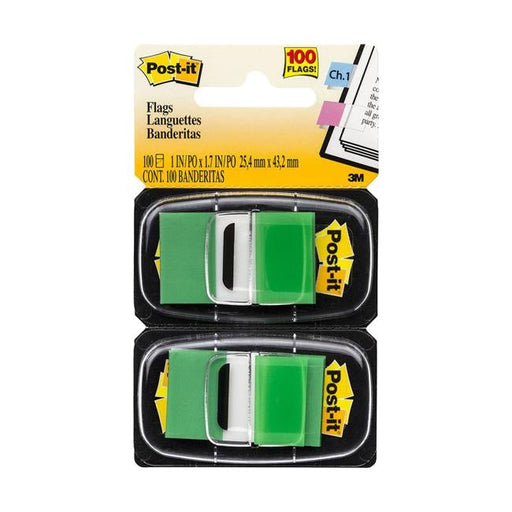 Post-it Flags 680-GN2 25x43mm Green Pack of 2-Officecentre
