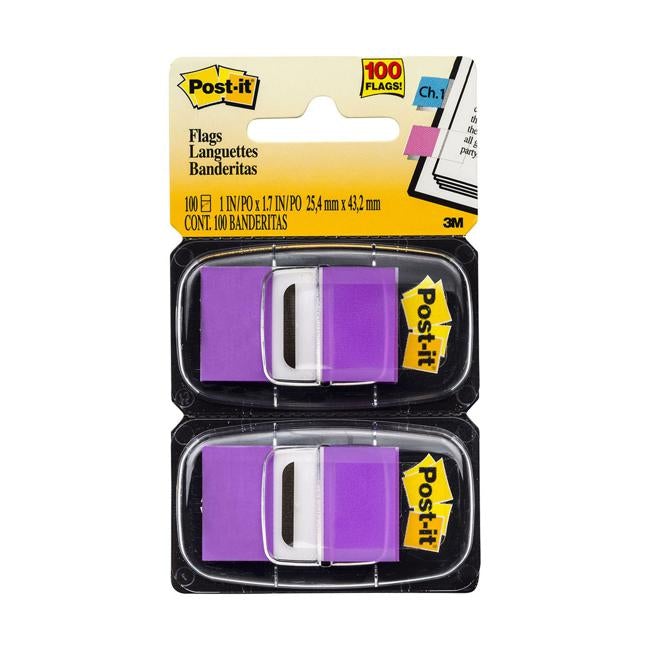 Post-it Flags 680-PU2 25x43mm Purple Pack of 2-Officecentre