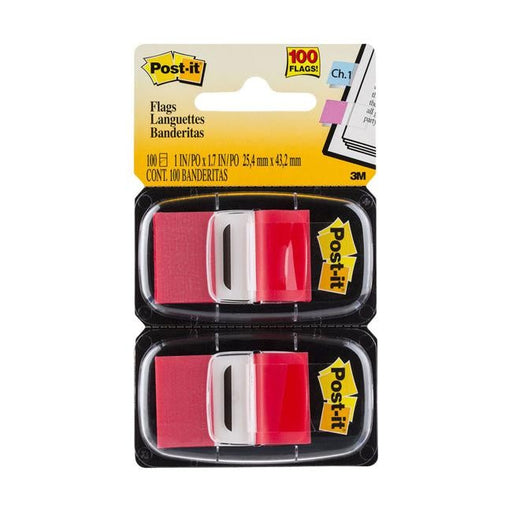 Post-it Flags 680-RD2 25x43mm Red Pack of 2-Officecentre