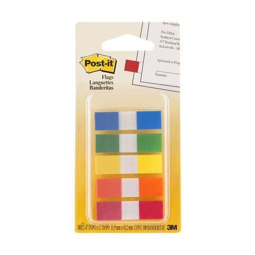 Post-it Flags 683-5CF 12x43mm Primary Pack of 5-Officecentre