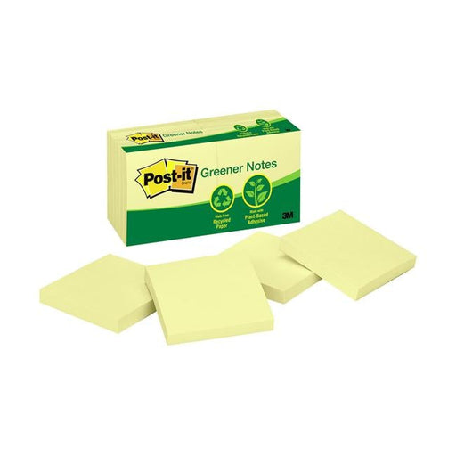 Post-it Greener Notes 654-RP 76x76mm Yellow Pack of 12-Officecentre