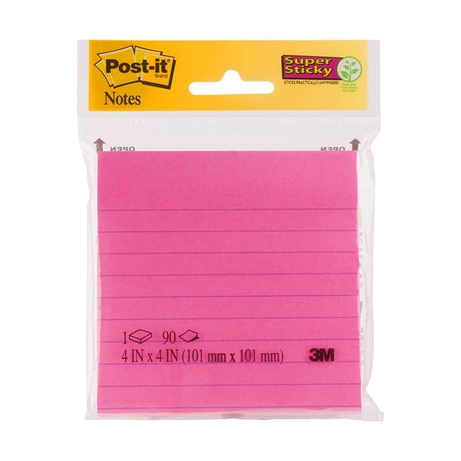 Post-it Jaipur/Capetown Lined Notes  4490-SSMX 101mmx101mm-Officecentre