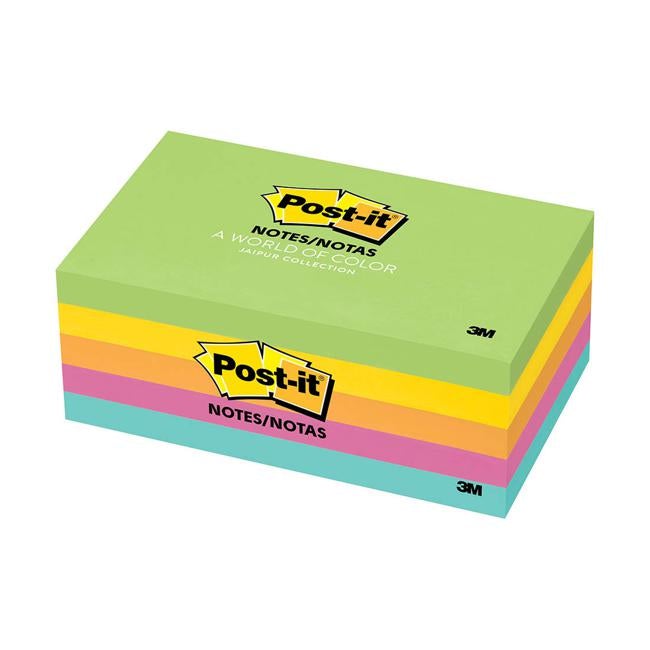 Post-it Notes 655-5UC 76x127mm Jaipur Pack of 5-Officecentre