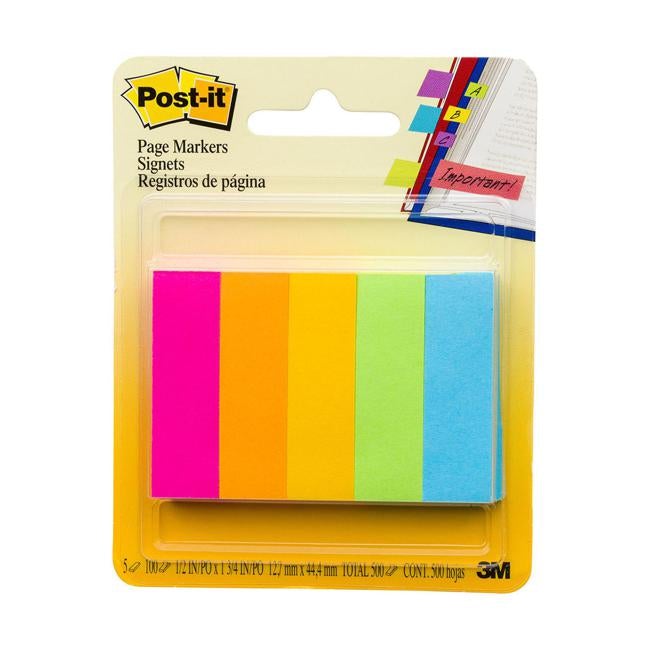 Post-it Page Markers 670-5AN 13x50mm Cape Town Pack of 5-Officecentre