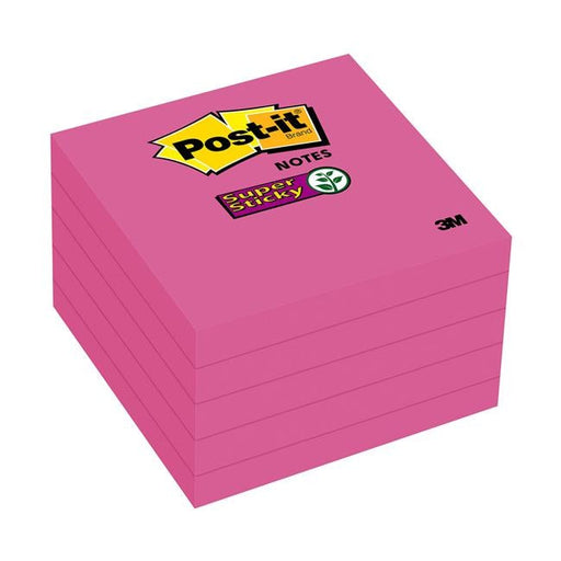 Post-it Super Sticky Notes 654-5SSCG 76x76mm Purple Pack of 5-Officecentre