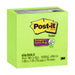 Post-it Super Sticky Notes 654-5SSLE 76x76mm Limeade Pack of 5-Officecentre