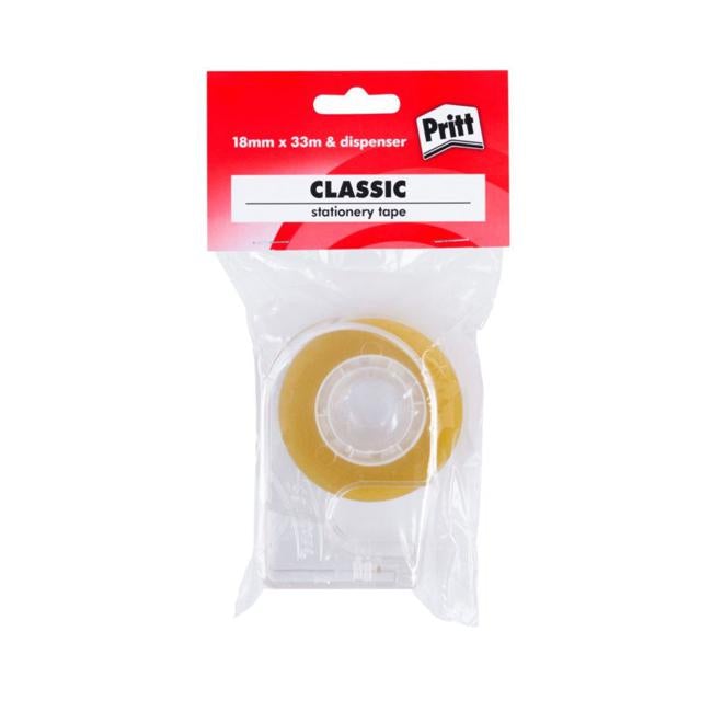 Pritt Classic Tape On Dispenser 18mmx33m-Officecentre