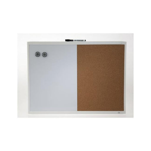 Quartet combo board white frame 430x580mm-Officecentre