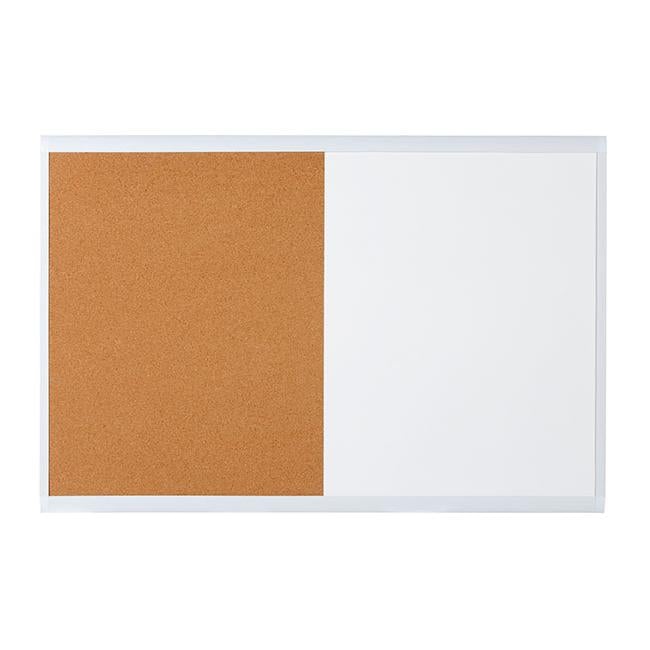 Quartet combo board white frame 600x900mm-Officecentre