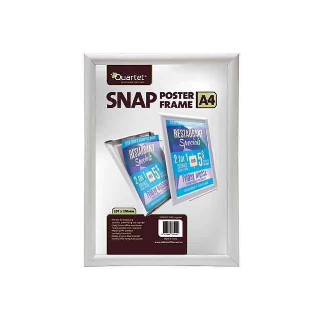Quartet display board snap frame a4 25mm-Officecentre