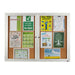 Quartet enclosed board cork 900x1200mm 2 door-Officecentre