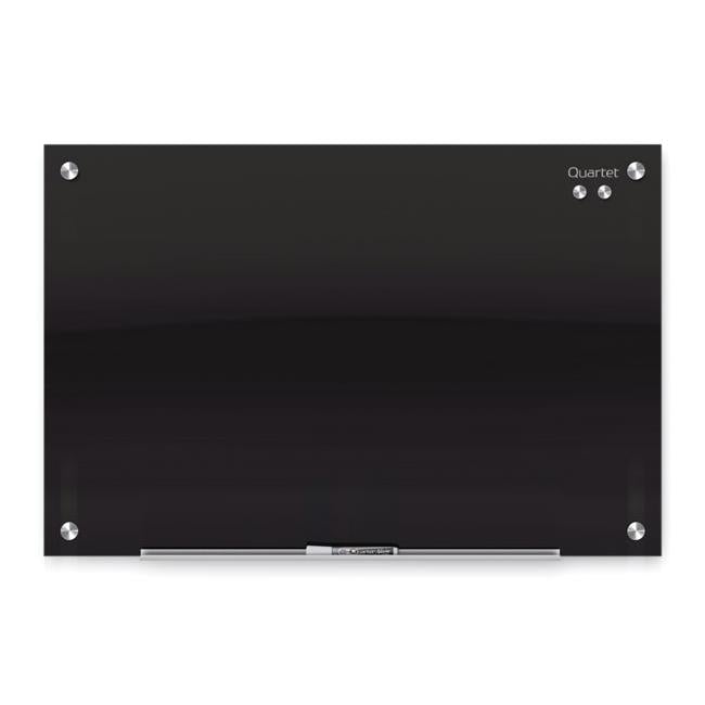 Quartet glass board infinity 450x600mm black-Officecentre