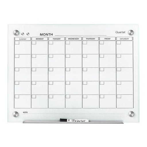 Quartet glass board infinity 600x900mm calendar-Officecentre
