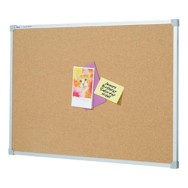 Quartet penrite corkboard aluminium frame 900x1800mm-Officecentre