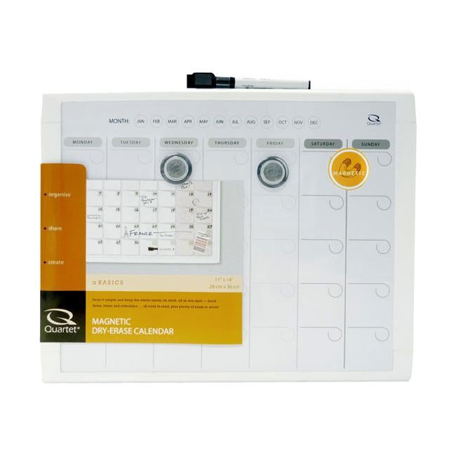 Quartet planner board month 280x360mm grey-Officecentre