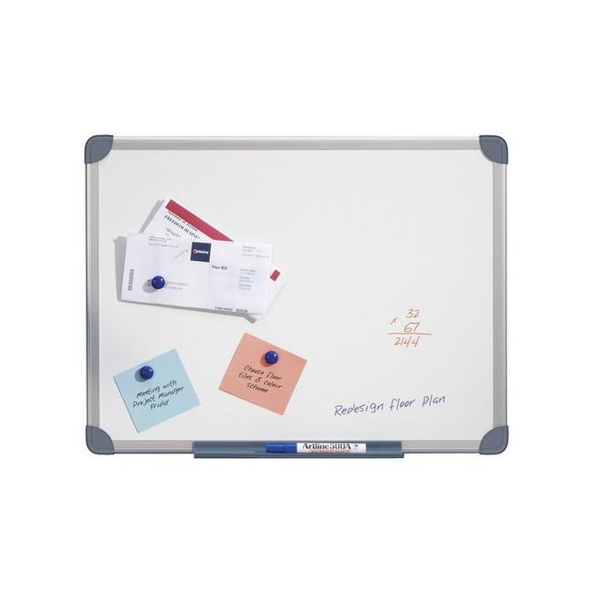 Quartet whiteboard s/line magnetic 600x900mm-Officecentre