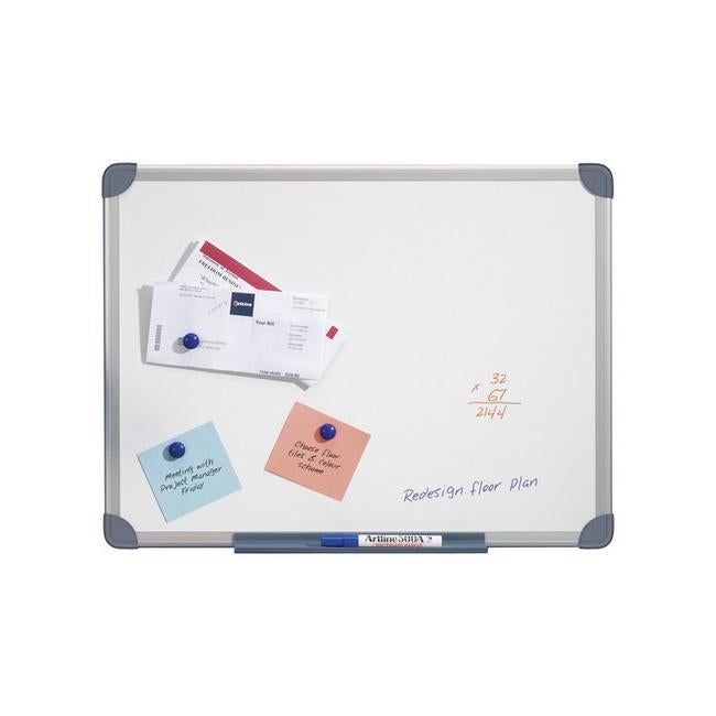 Quartet whiteboard s/line magnetic 900x1200mm-Officecentre