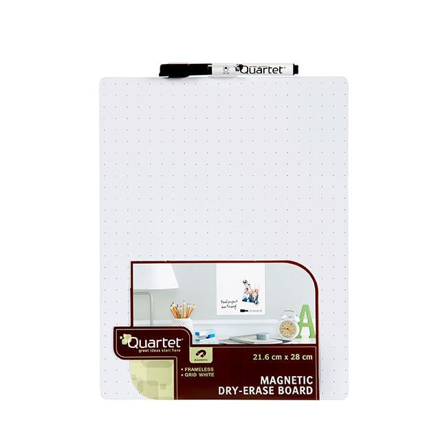 Quartet whiteboard tile white grid 216x280mm-Officecentre