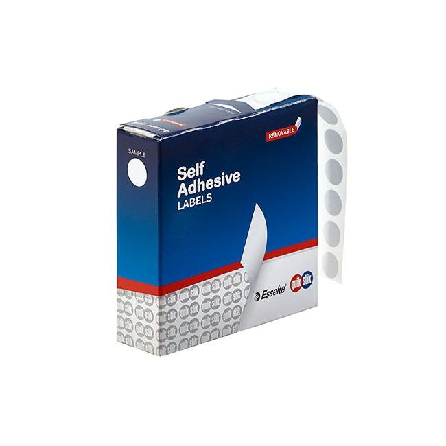 Quikstik label dispenser circle 11mm white 1400 labels-Officecentre