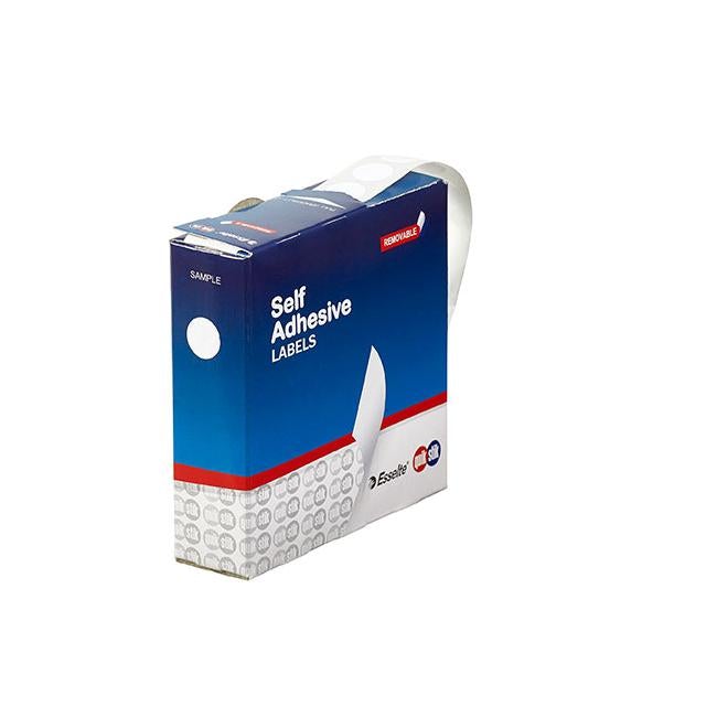 Quikstik label dispenser circle 14mm white 1200 labels-Officecentre