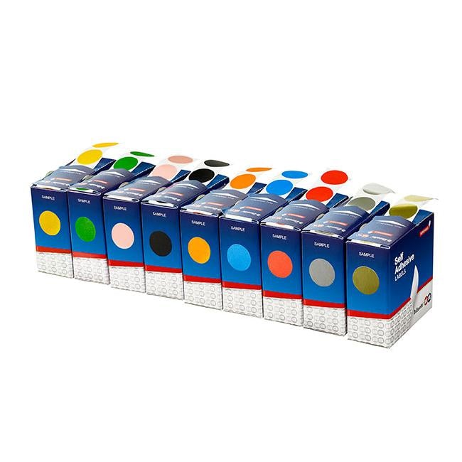 Quikstik label dispenser circle 24mm blue 500 labels-Officecentre