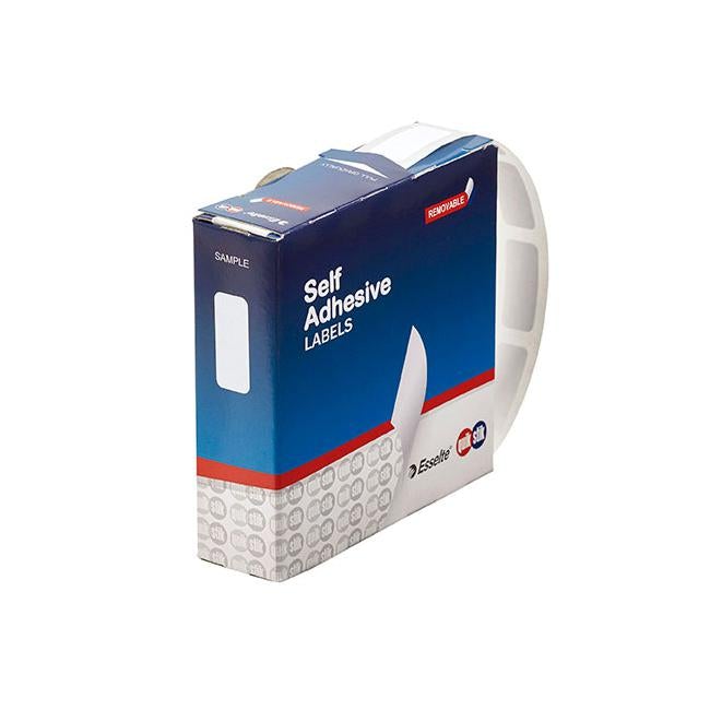 Quikstik label dispenser rectangle 10x24mm white 1200 labels-Officecentre