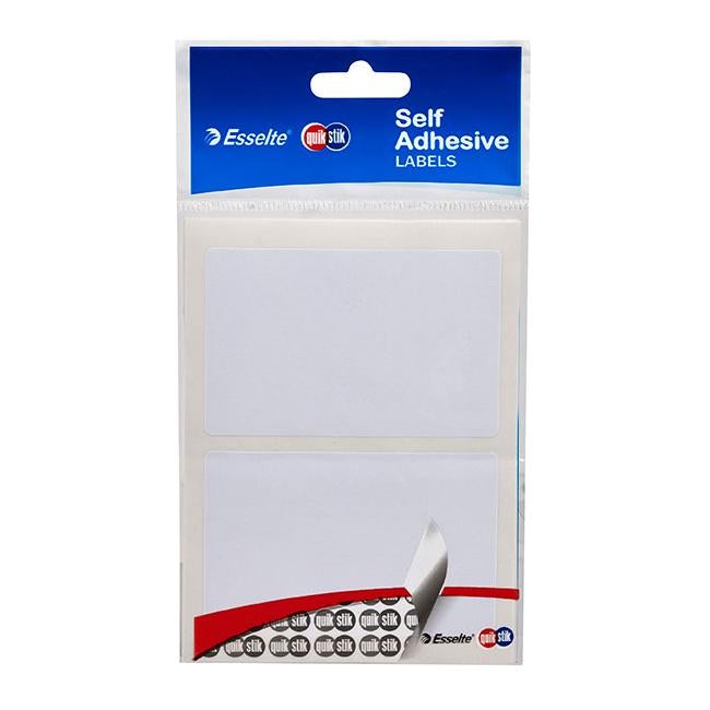 Quikstik labels hangsell rectangle 48x75mm white 12 labels-Officecentre