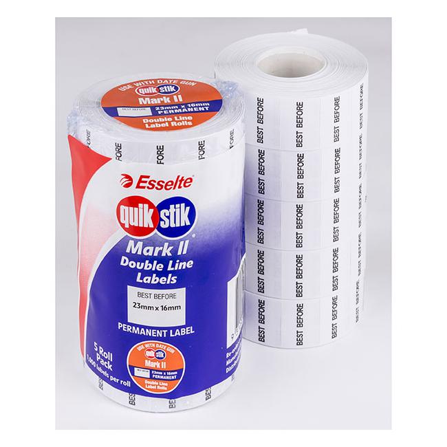 Quikstik mark ii date gun labels best before perm 1000/lpr-Officecentre