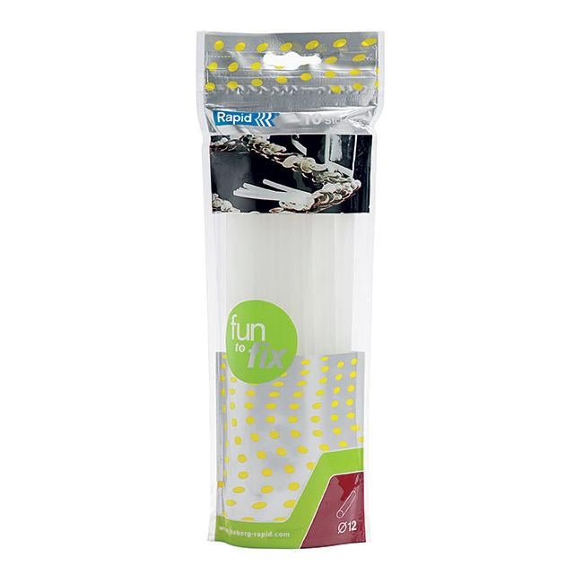 Rapid glue gun sticks 12mm fun2fix pk10-Officecentre
