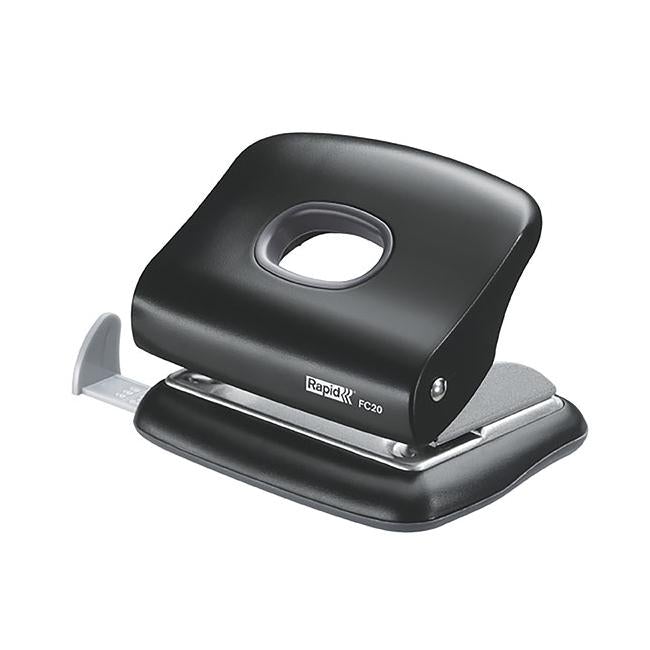 Rapid punch 2h 20 sheet fc20 black c/s-Officecentre