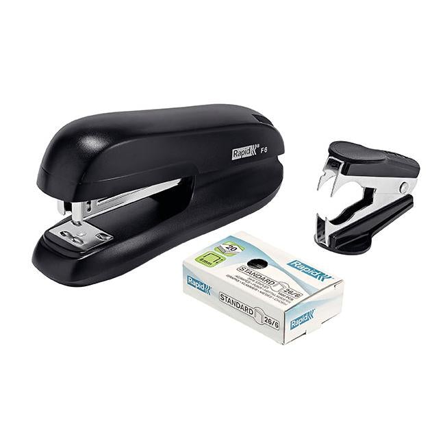 Rapid stapler h/strip f6 black v/pk-Officecentre