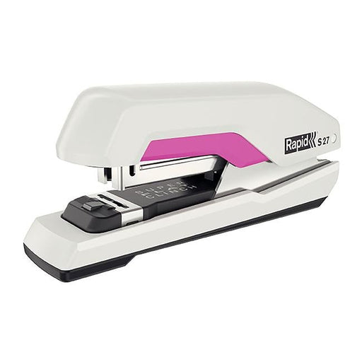 Rapid stapler h/strip s27 white/pink-Officecentre