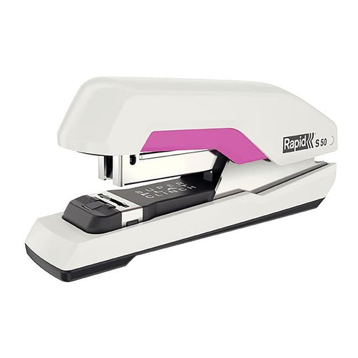 Rapid stapler h/strip s50 white/pink-Officecentre