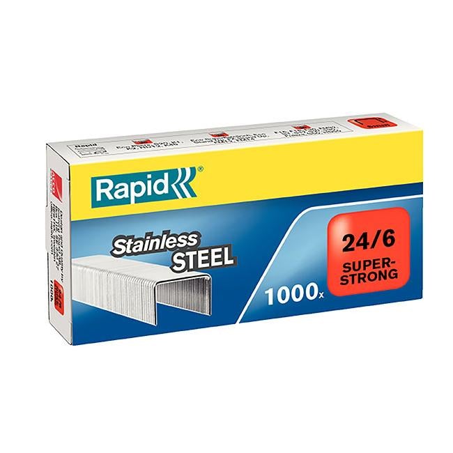 Rapid staples 24/6mm bx1000 strong-Officecentre