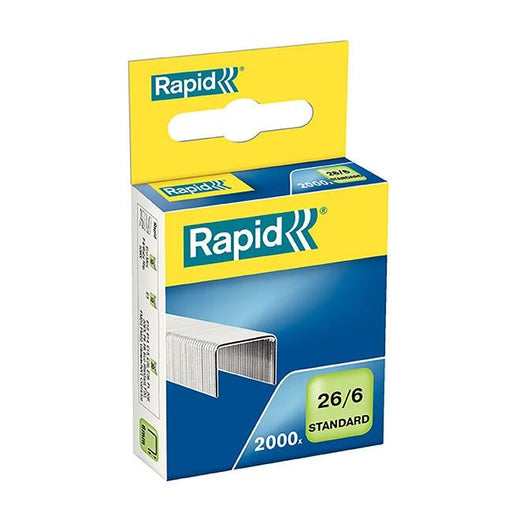 Rapid staples 26/6mm bx2000 h/sell-Officecentre