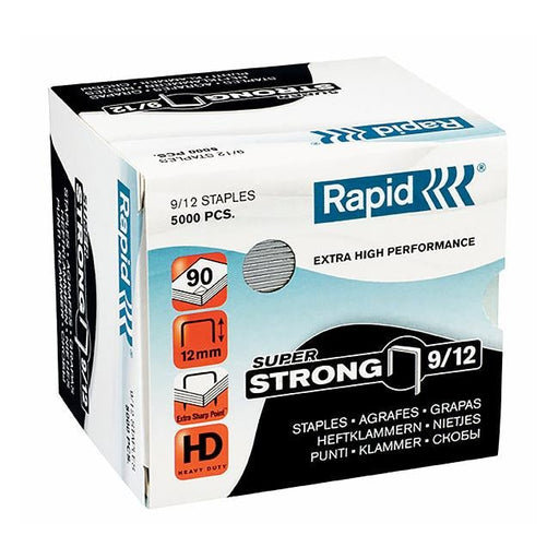 Rapid staples 9/12mm bx5000 s/strong-Officecentre