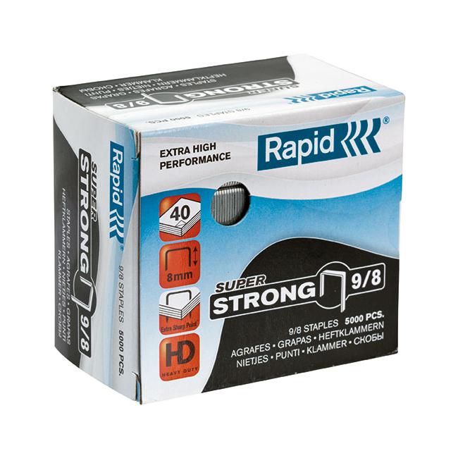 Rapid staples 9/8mm bx5000 s/strong-Officecentre