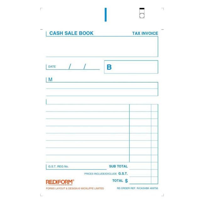 Rediform Book Cash Sale R/Cashbook Duplicate 50 Leaf-Officecentre