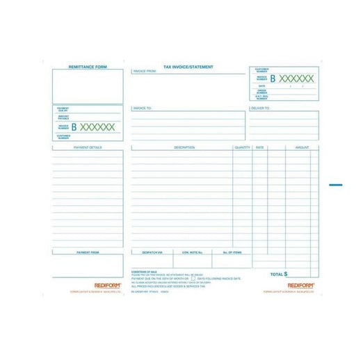 Rediform Book Rtinv/2 Invoice Statement Duplicate 50 Leaf-Officecentre