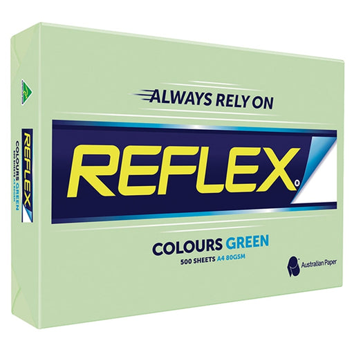 Reflex Copypaper A4 80gsm Green Ream 500 Sheets-Officecentre