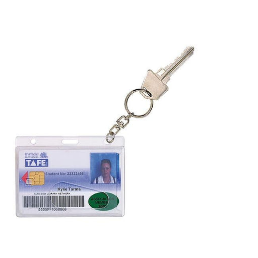 Rexel id fuel rigid card holder with ke 10pk-Officecentre