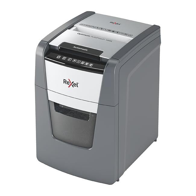 Rexel optimum autofeed shredder 100x cross cut-Officecentre