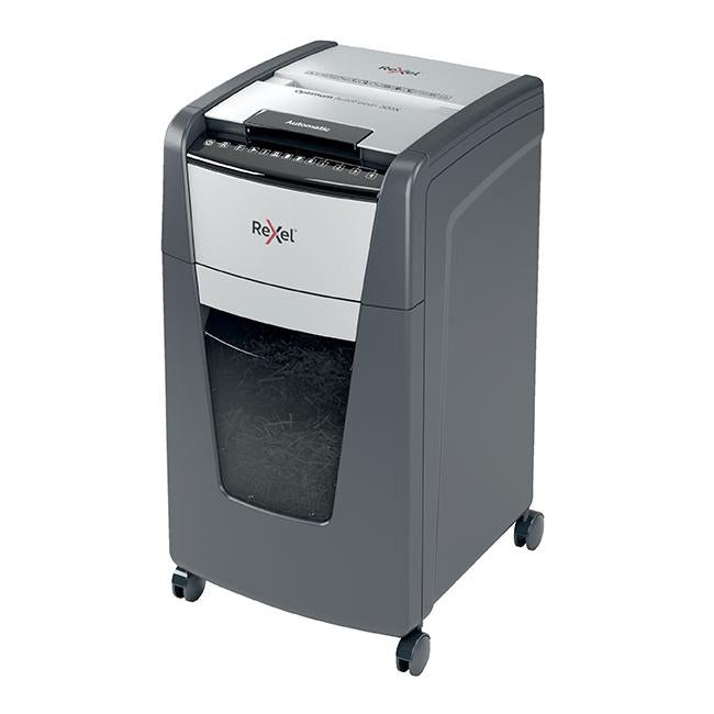 Rexel optimum autofeed shredder 300x cross cut-Officecentre