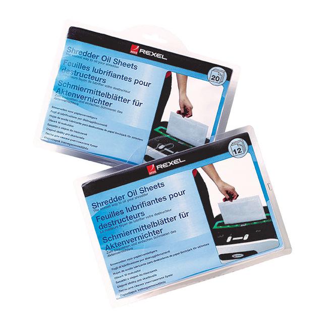 Rexel shredder oil sheets pk12-Officecentre