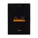 Rhodia Bloc Pad No. 11 A7 Lined Black-Officecentre