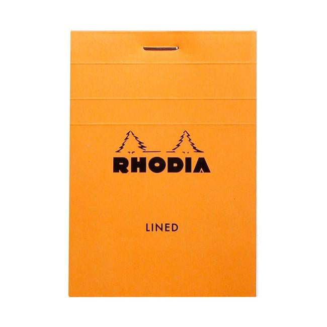 Rhodia Bloc Pad No. 11 A7 Lined Orange-Officecentre